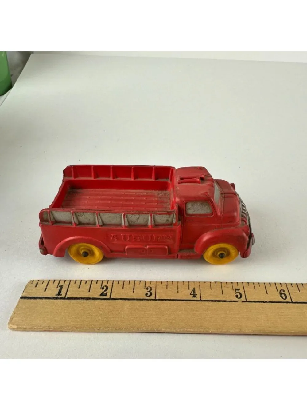 Lot of Three Auburn Hard Rubber Fire Trucks USA Vintage Model Toys